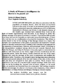 Más información sobre A Study of Women's Intelligence in Moreto's "No puede ser" / Tania de Miguel Magro