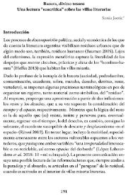 Basura, divino tesoro / Sonia Jostic | Biblioteca Virtual Miguel de Cervantes