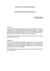 Guzmán el Bueno habla solo   / Susan Paun de García | Biblioteca Virtual Miguel de Cervantes