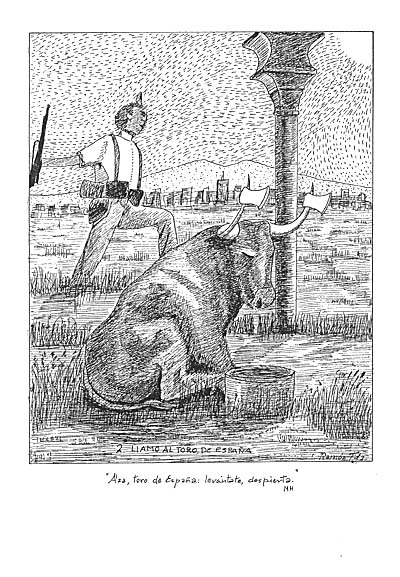 Ilustración 2. Llamo al toro de España