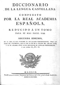 Diccionario de la lengua castellana | Biblioteca Virtual Miguel de Cervantes