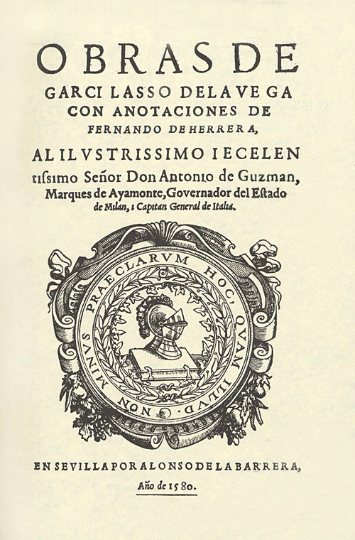 Obras de Garcilasso de la Vega | Biblioteca Virtual Miguel de Cervantes